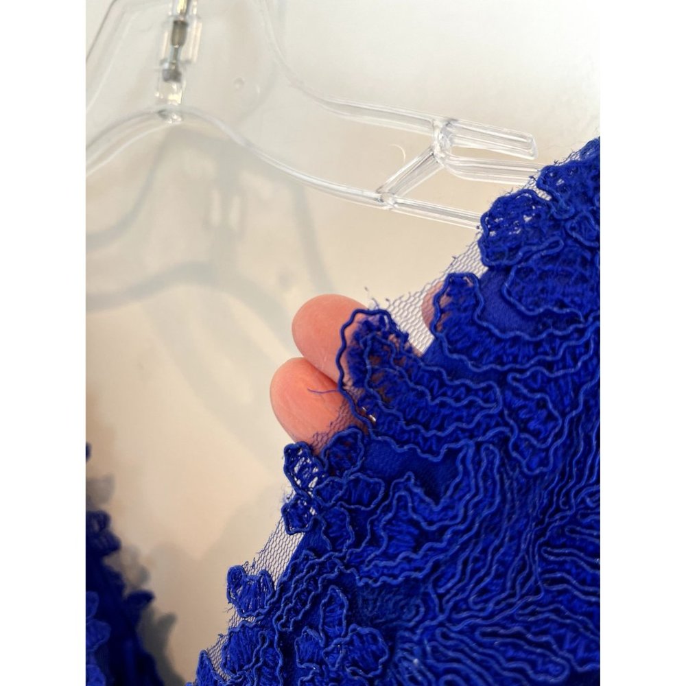Tadashi Shoji Royal Blue Lace Midi Dress - Picture 11 of 12